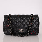 Ultra - Rare Chanel 2011 Lambskin Ladybug Medium Classic Flap Bag - FashioNica