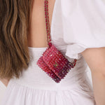 Ultra - Rare Chanel 2020 Crystal Mini Ombre Flap Bag - FashioNica