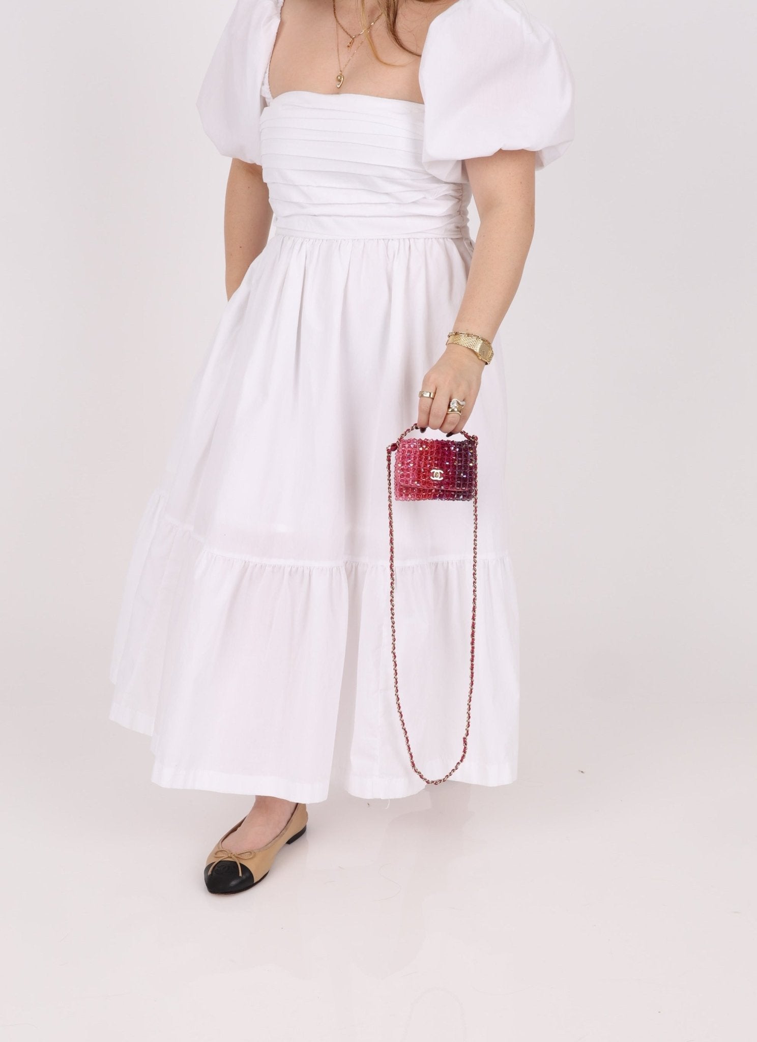 Ultra - Rare Chanel 2020 Crystal Mini Ombre Flap Bag - FashioNica