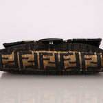 Ultra - Rare Vintage Fendi Zucca Sequin Snakeskin Baguette - FashioNica