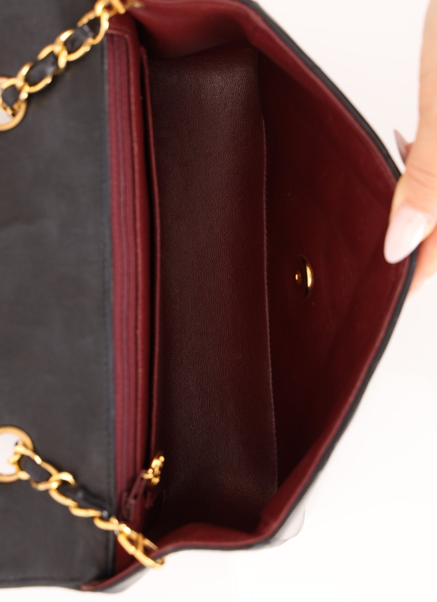 Vintage Chanel Lambskin Small Diana - FashioNica