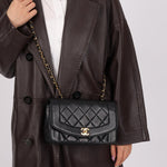 Vintage Chanel Lambskin Small Diana - FashioNica