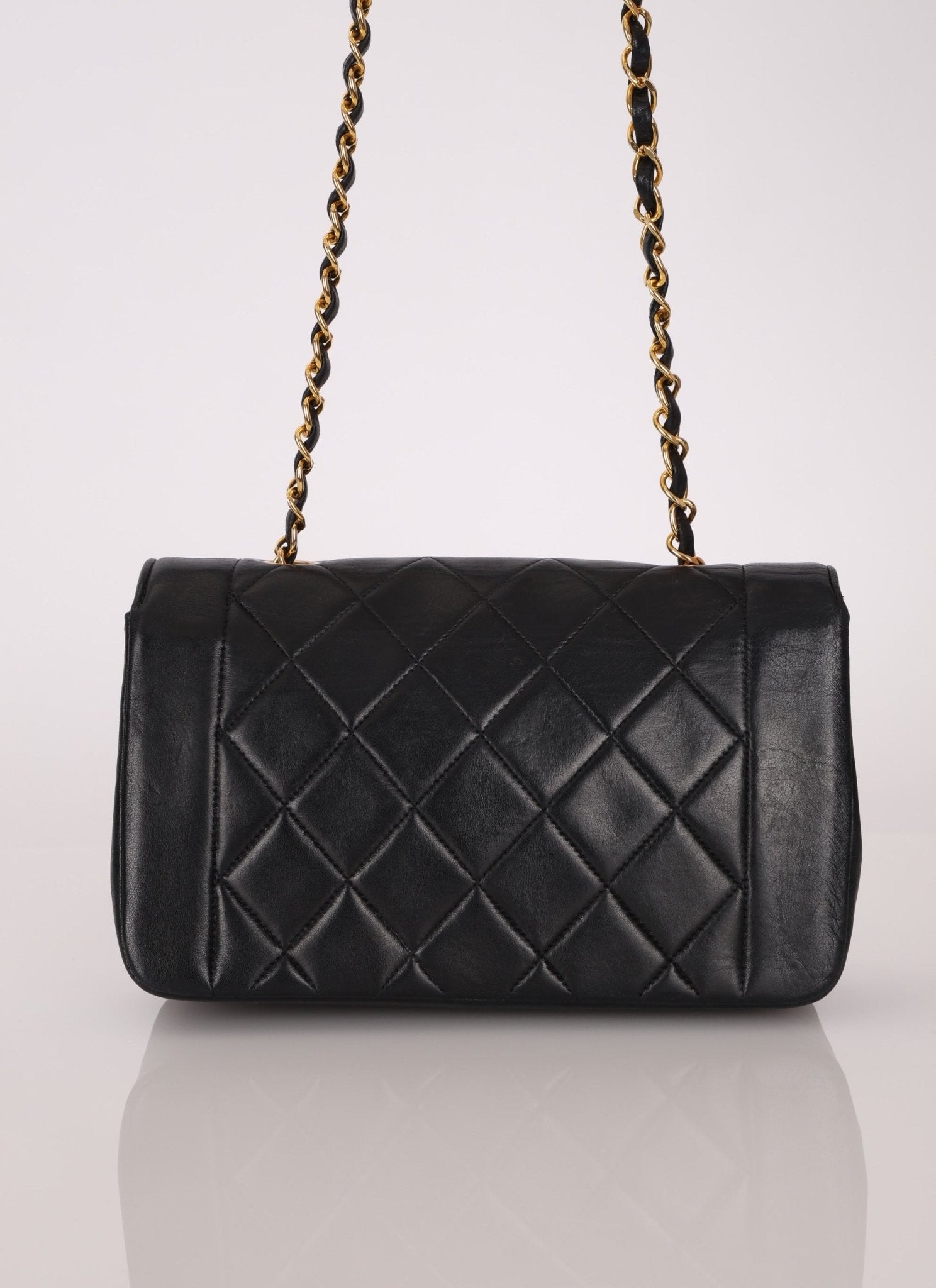 Vintage Chanel Lambskin Small Diana - FashioNica