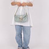 Vintage Fendi Denim Baguette - FashioNica