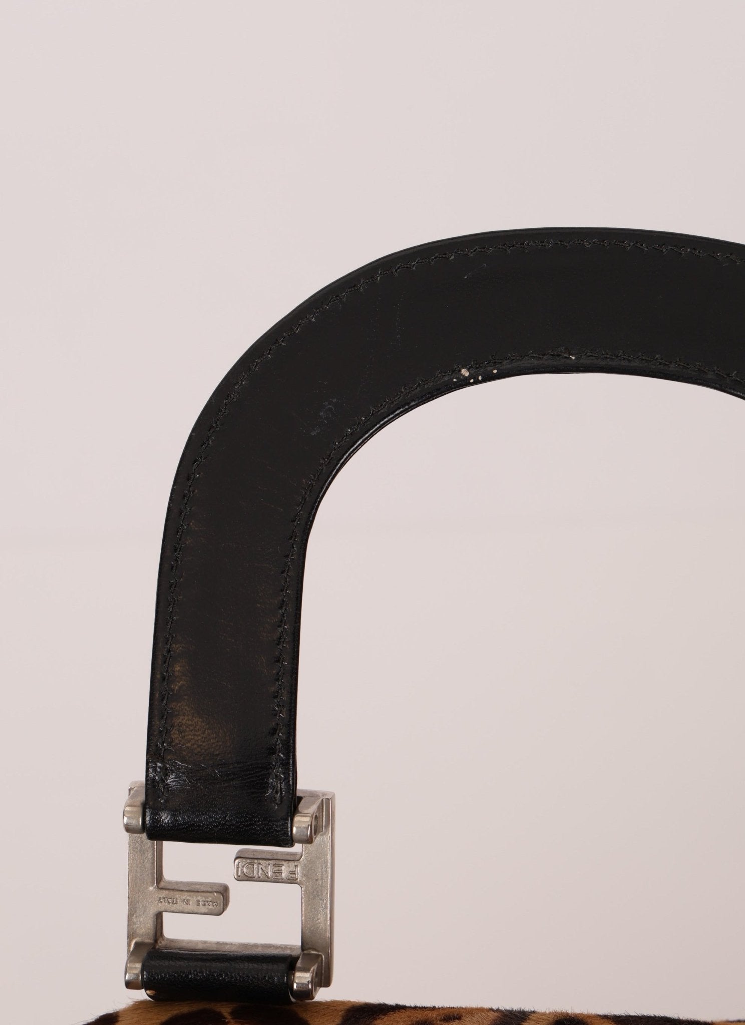 Vintage Fendi Jaguar Print Pony Hair Large Tote - FashioNica