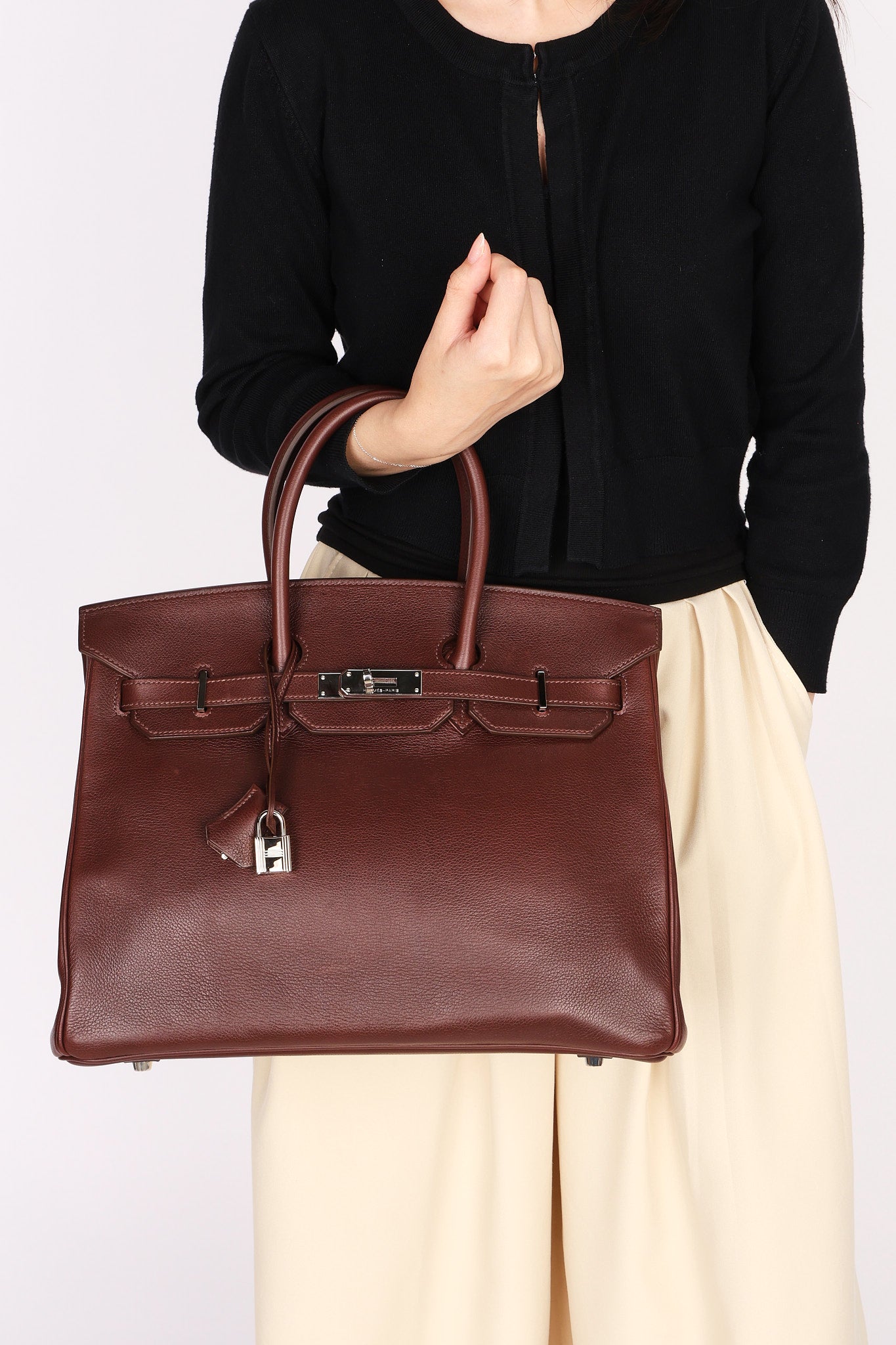 Hermès Birkin 35 Havane Evergrain 2006 PHW