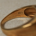 18K Yellow Gold Double Channel Ruby Ring - FashioNica