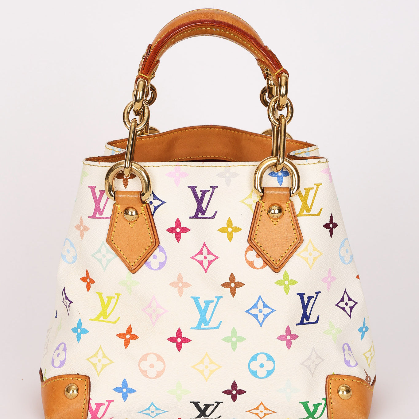 Louis Vuitton x Takashi Murakami Multicolor Monogram Audra Top Handle Tote