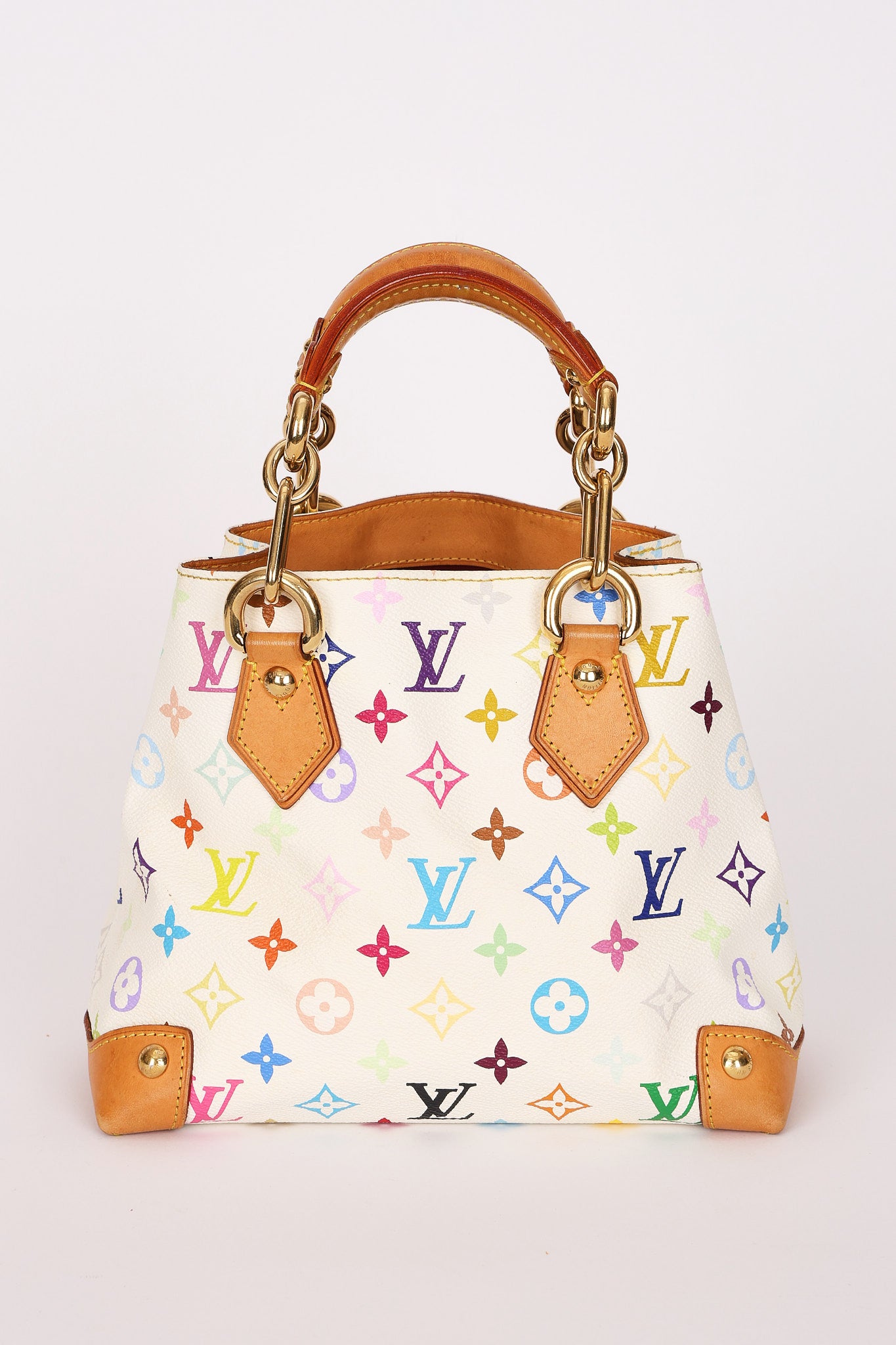 Louis Vuitton x Takashi Murakami Multicolor Monogram Audra Top Handle Tote