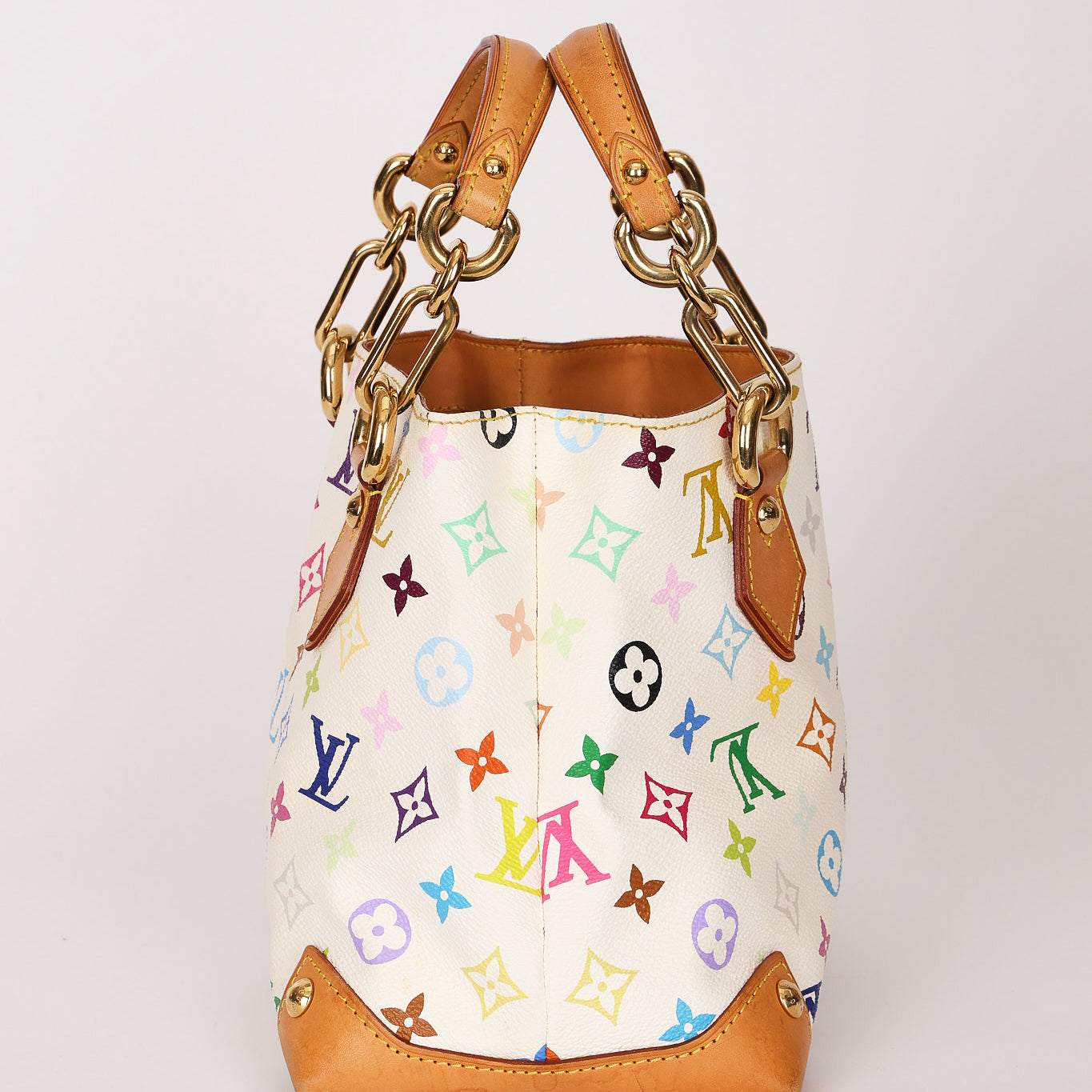 Louis Vuitton x Takashi Murakami Multicolor Monogram Audra Top Handle Tote