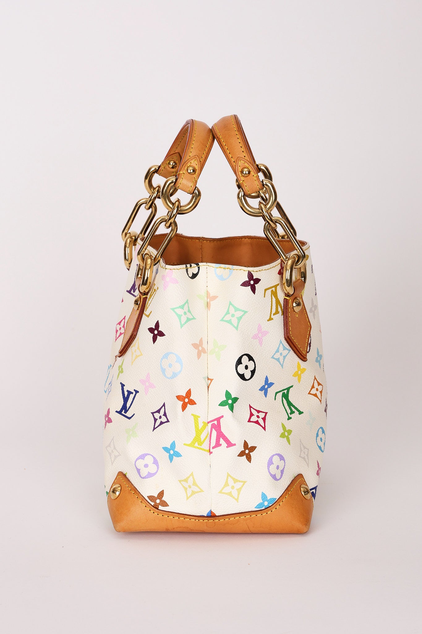 Louis Vuitton x Takashi Murakami Multicolor Monogram Audra Top Handle Tote