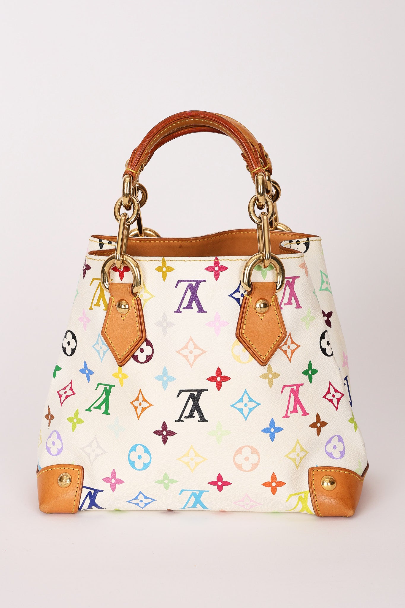 Louis Vuitton x Takashi Murakami Multicolor Monogram Audra Top Handle Tote