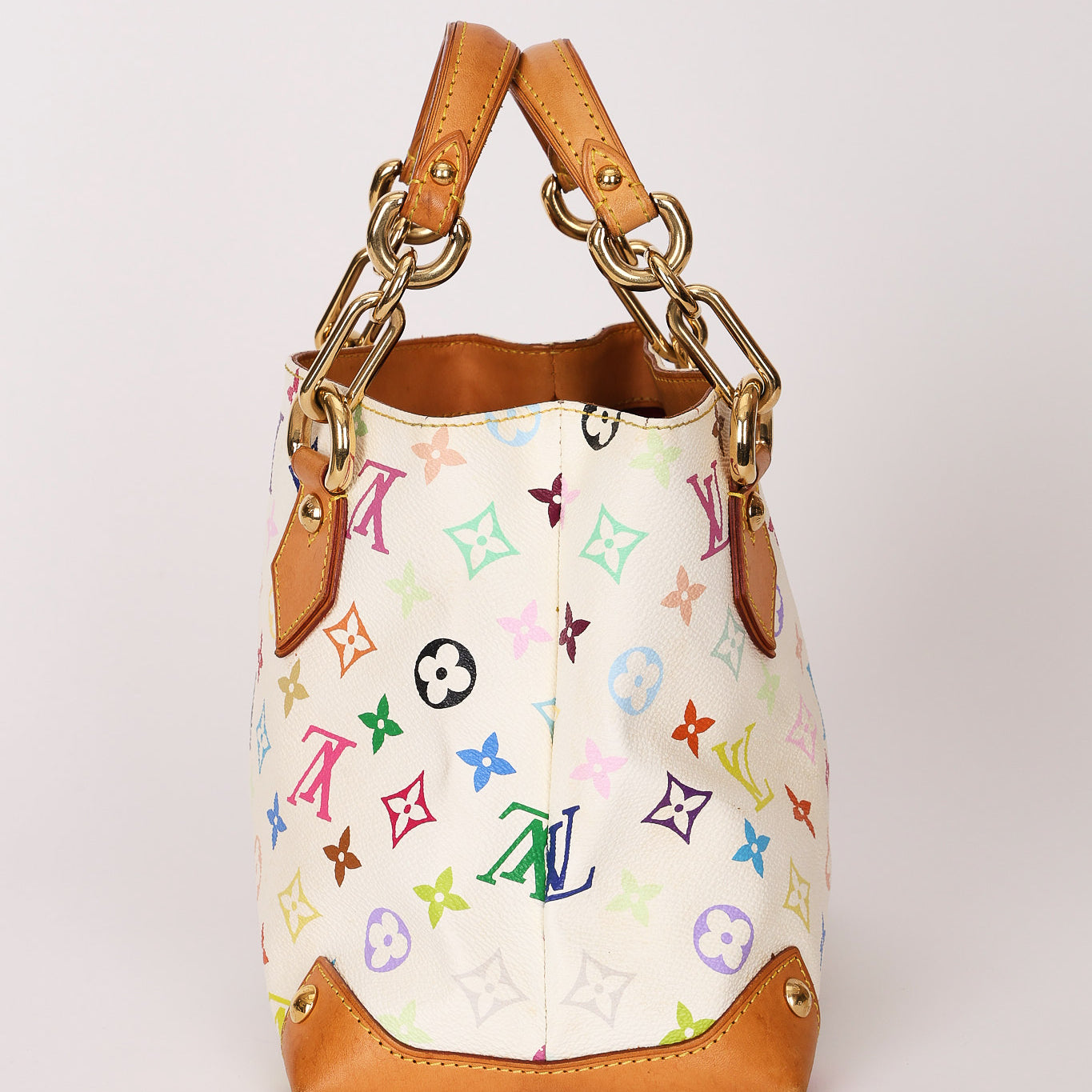 Louis Vuitton x Takashi Murakami Multicolor Monogram Audra Top Handle Tote