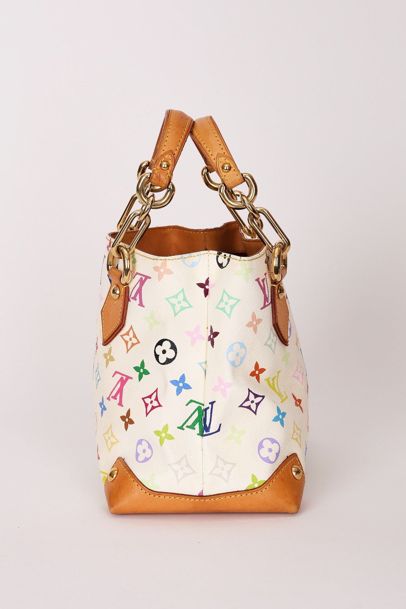 Louis Vuitton x Takashi Murakami Multicolor Monogram Audra Top Handle Tote