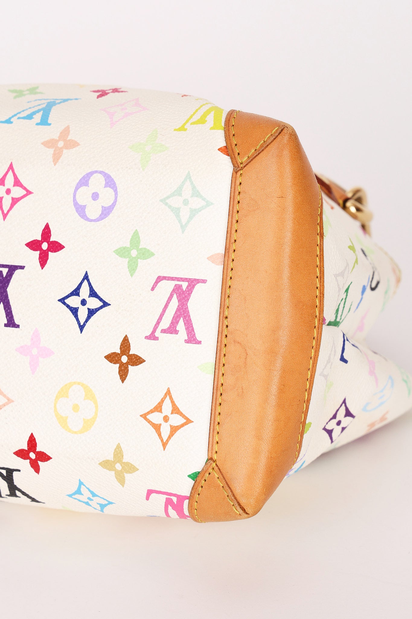 Louis Vuitton x Takashi Murakami Multicolor Monogram Audra Top Handle Tote