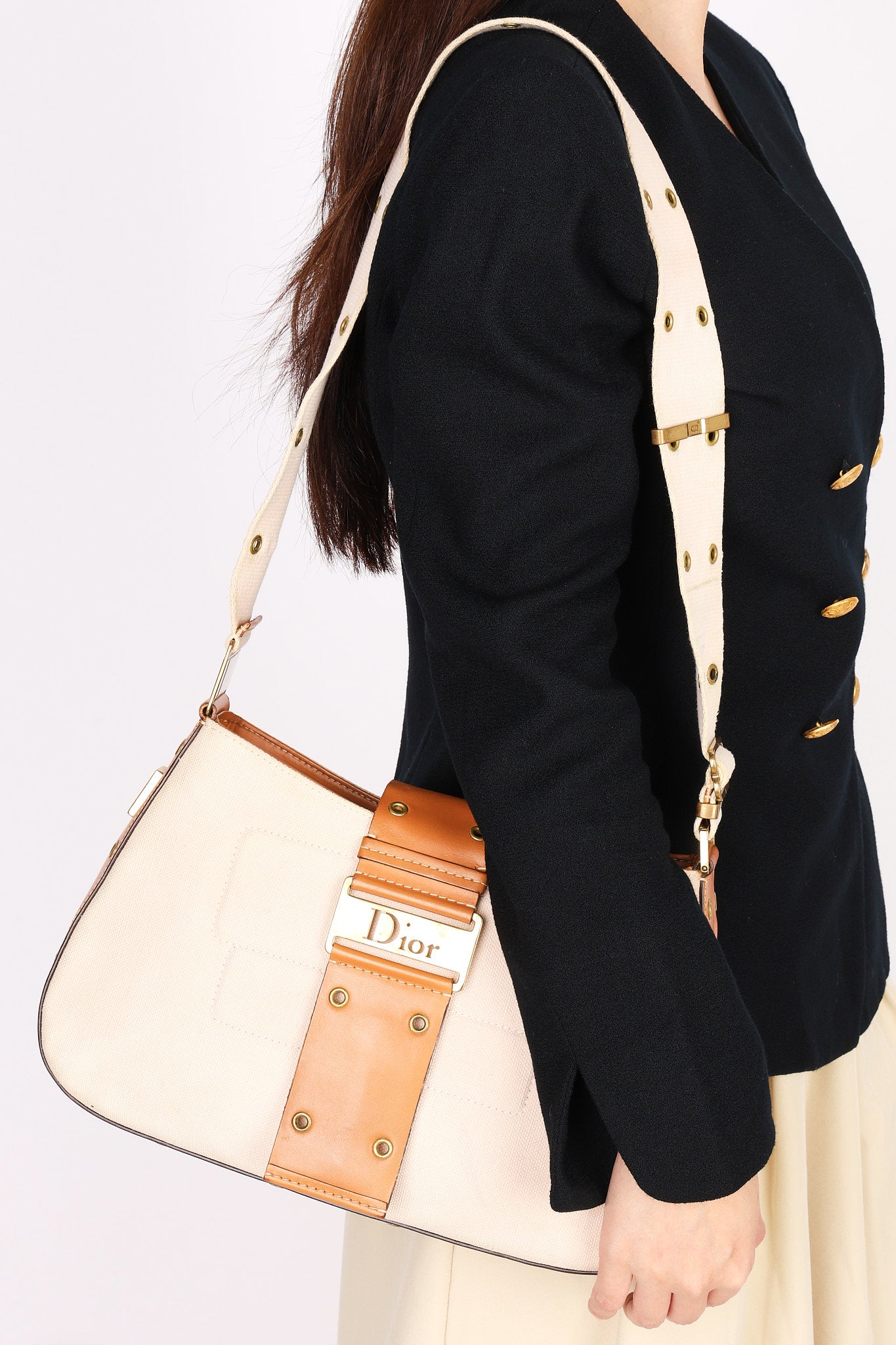 Dior Grommet Shoulder Bag