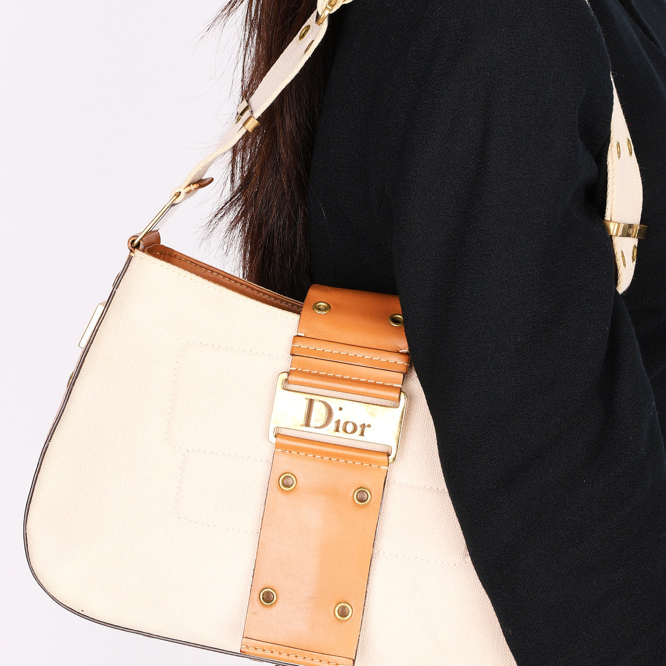 Dior Grommet Shoulder Bag