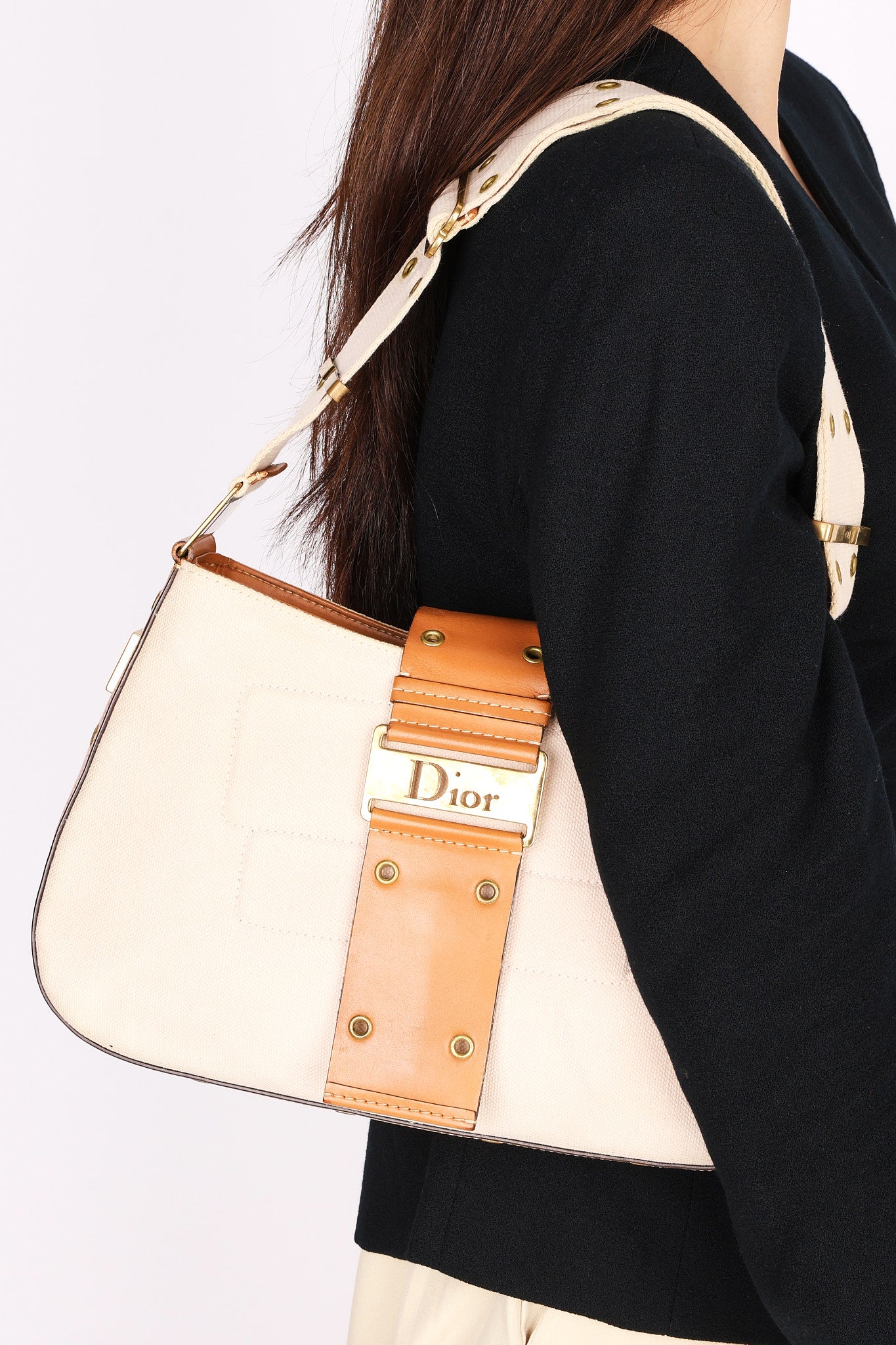 Dior Grommet Shoulder Bag