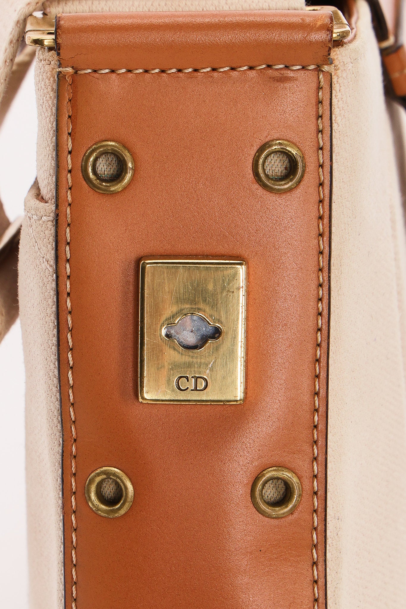Dior Grommet Shoulder Bag