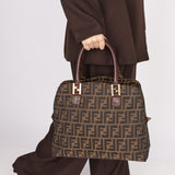 Fendi Zucca Twin Bowler Bag
