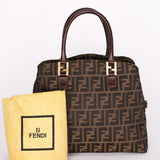 Fendi Zucca Twin Bowler Bag