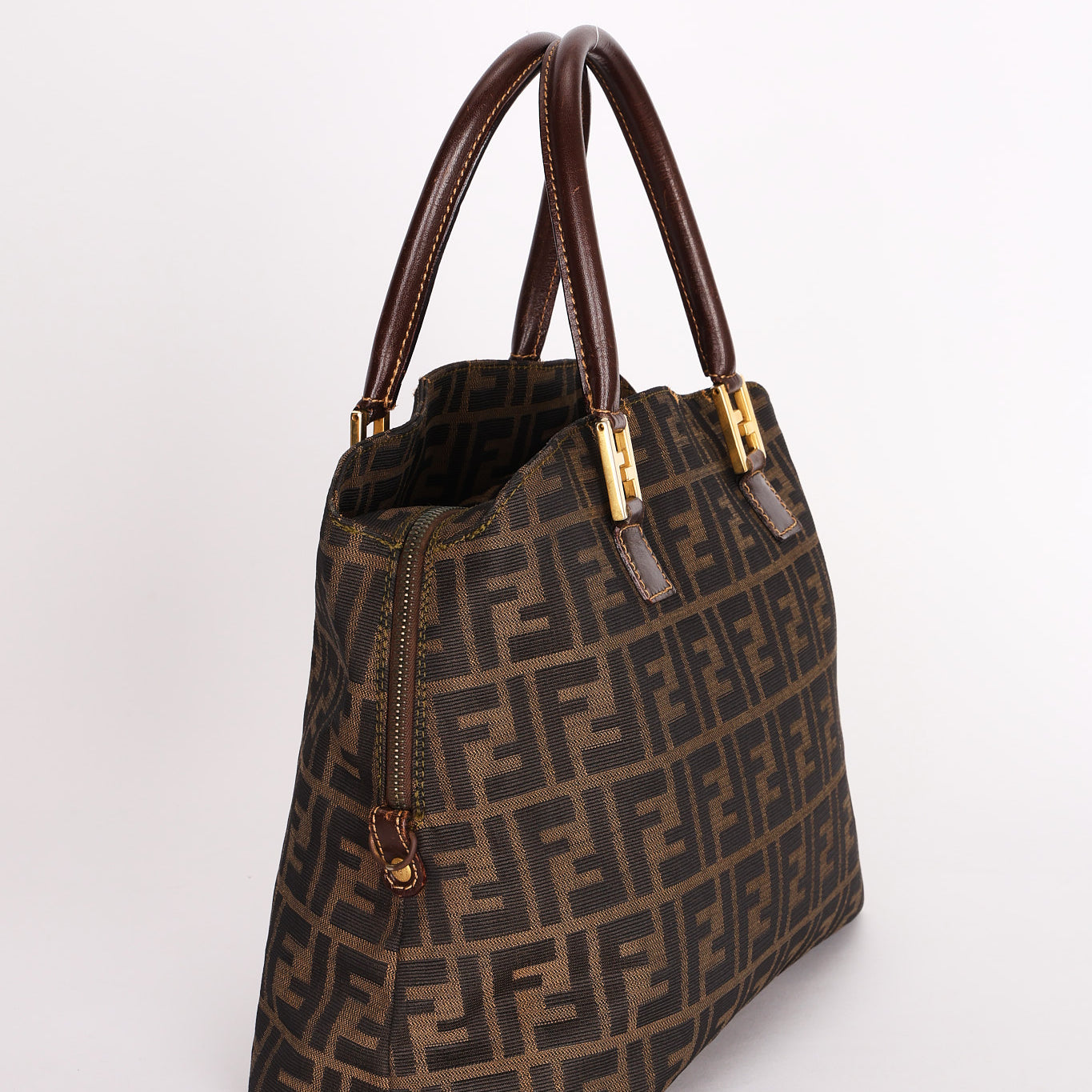 Fendi Zucca Twin Bowler Bag