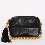 Chanel Camera Bag Black Lambskin 24K GP