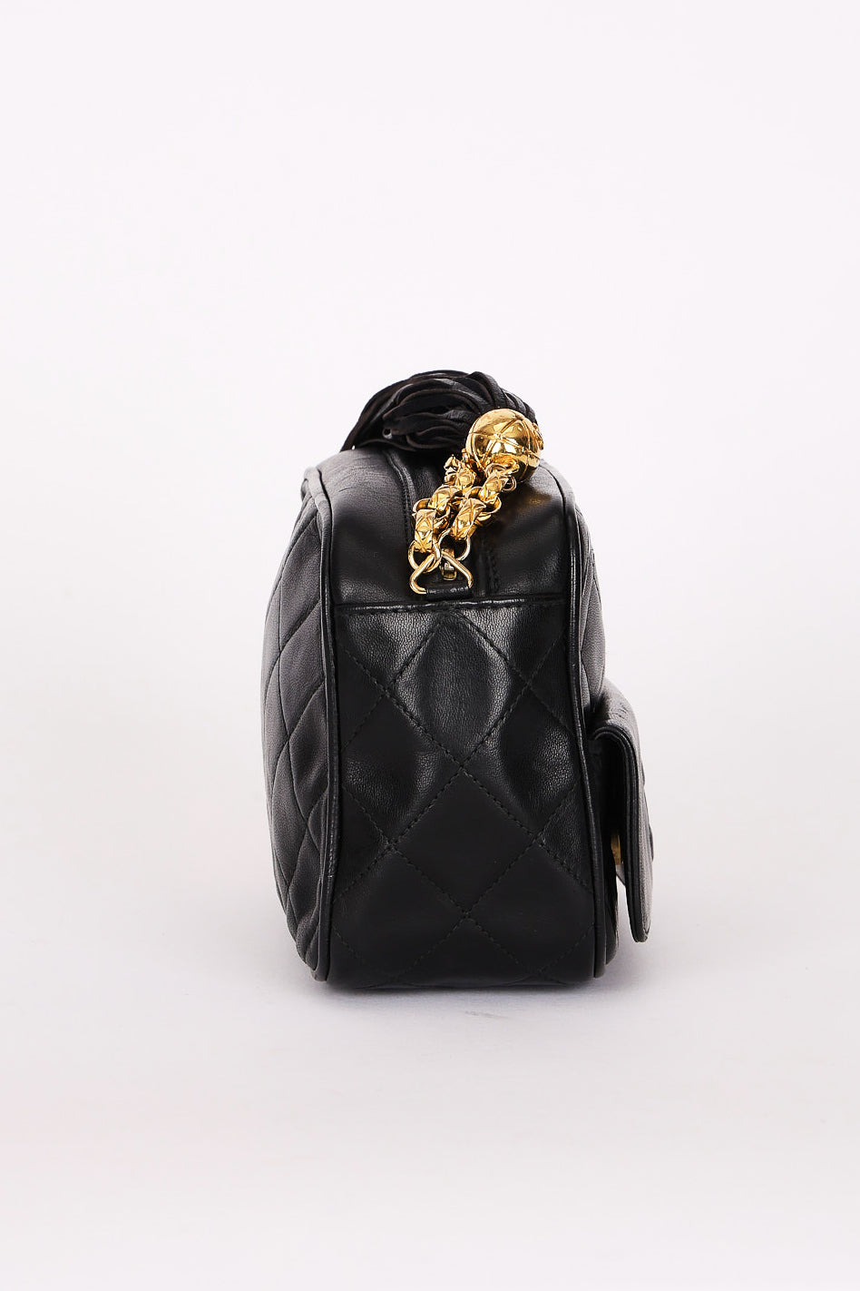 Chanel Camera Bag Black Lambskin 24K GP