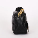 Chanel Camera Bag Black Lambskin 24K GP