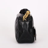 Chanel Camera Bag Black Lambskin 24K GP