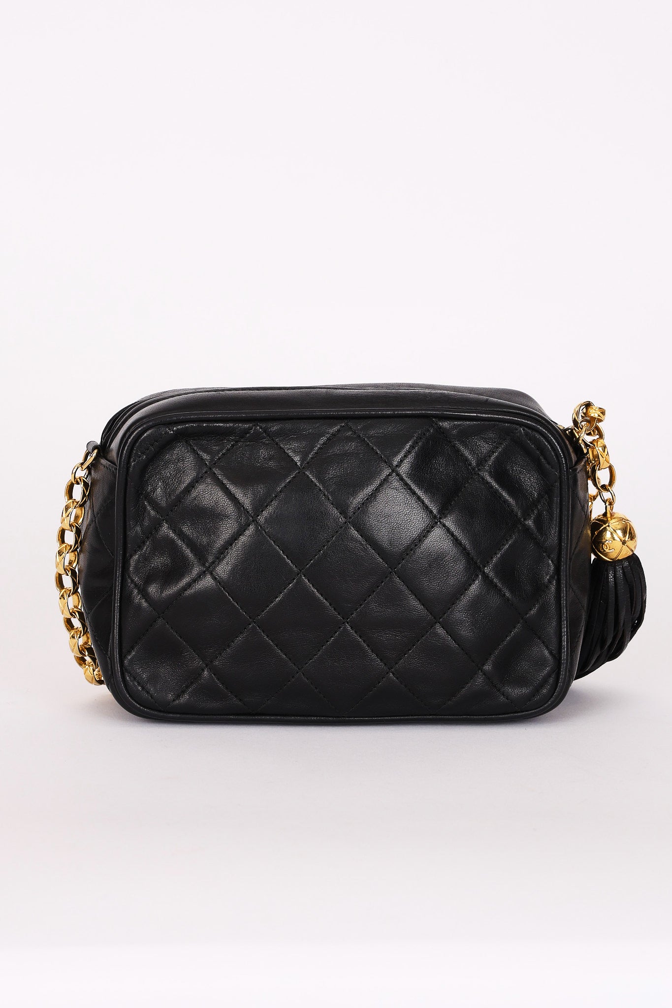 Chanel Camera Bag Black Lambskin 24K GP