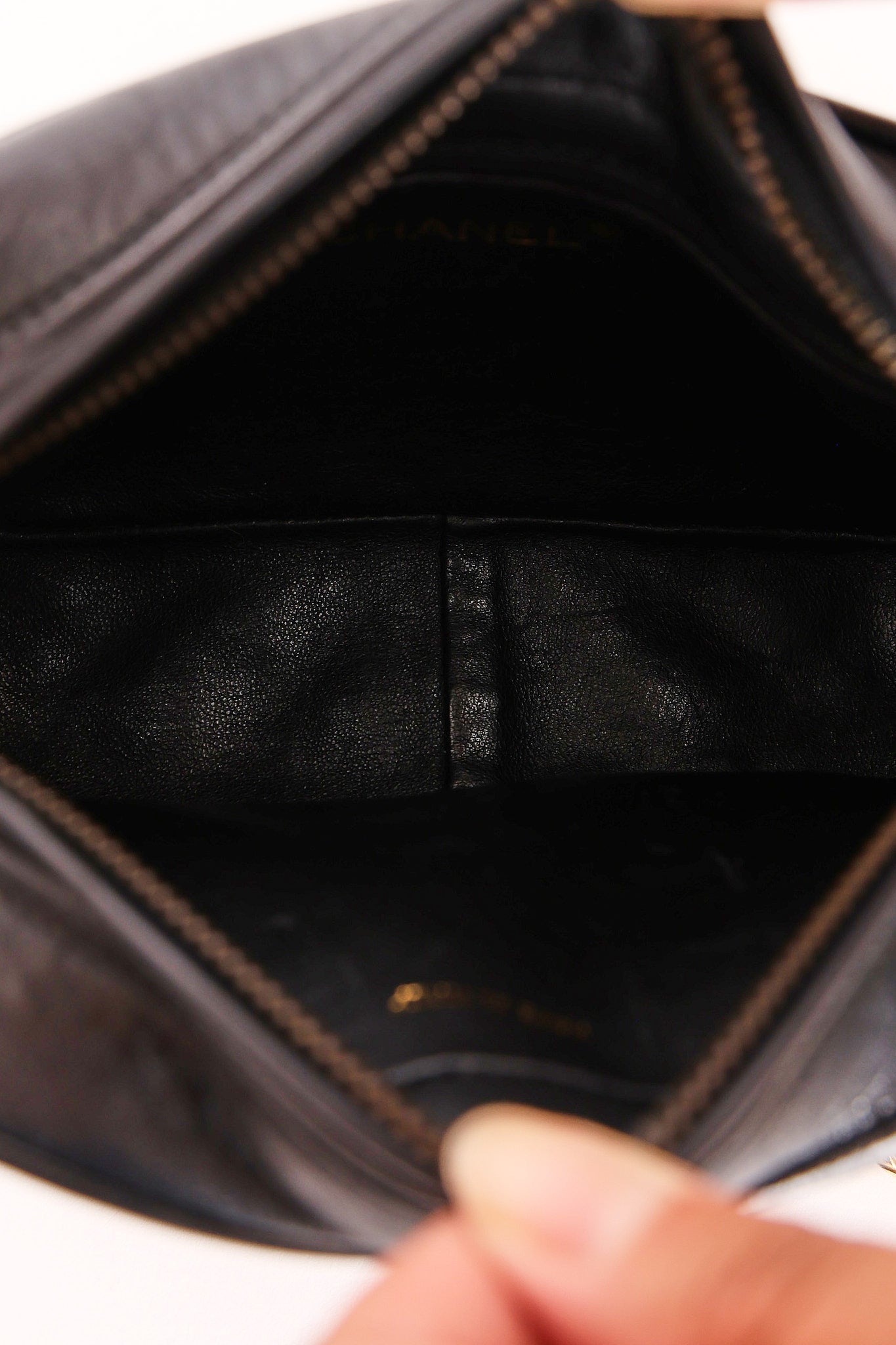 Chanel Camera Bag Black Lambskin 24K GP