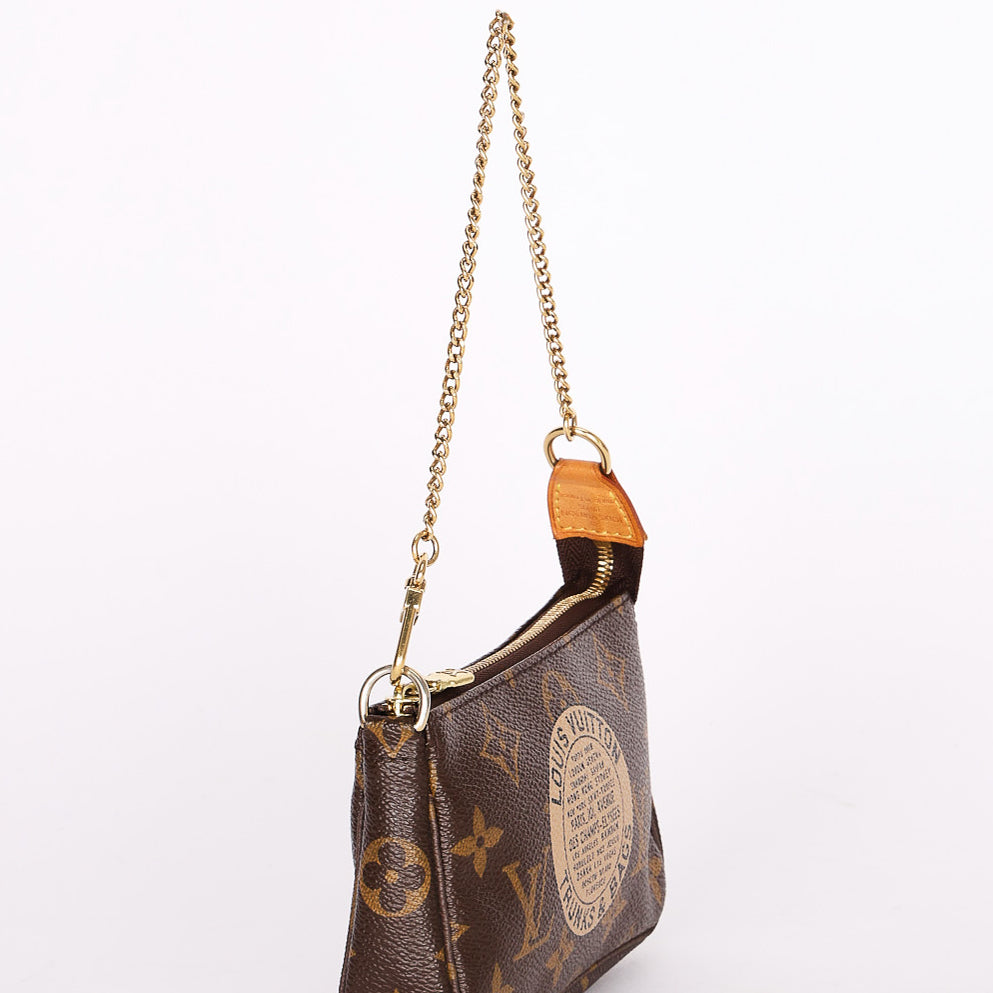 Louis Vuitton Monogram Trunks Mini Chain Pochette 2007