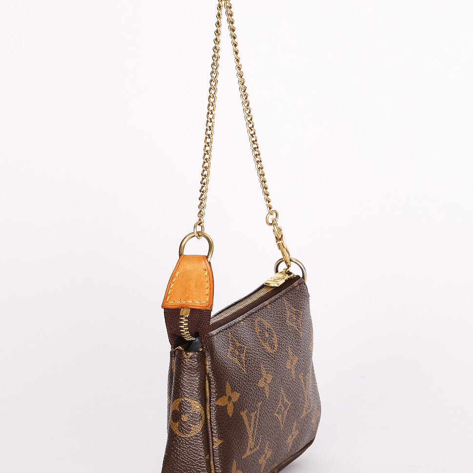 Louis Vuitton Monogram Trunks Mini Chain Pochette 2007