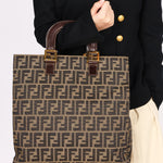 Fendi Zucca Top Handle Tote