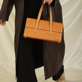 Rare Celine Triomphe Leather Flap Tote