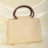 Chanel Caviar Acrylic Top Handle Tote
