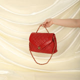 Chanel Lambskin Turnlock Flap Bag