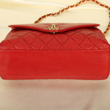 Chanel Lambskin Turnlock Flap Bag