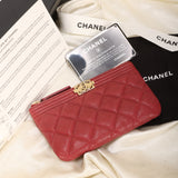 Chanel 2019 Caviar Boy Pouch