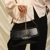 Rare Celine Boxcalf Triomphe Chain Pochette