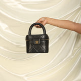 Chanel Lambskin Quilted Vanity Bag