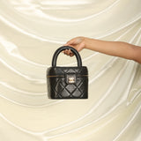 Chanel Lambskin Quilted Vanity Bag