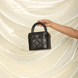 Chanel Lambskin Quilted Vanity Bag