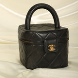 Chanel Lambskin Quilted Vanity Bag