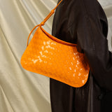 Bottega Veneta Patent Intrecciato Flap Shoulder Bag