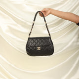 Extremely Rare Chanel Caviar Half Moon Flap