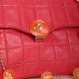 Rare 2000 Chanel Square Quilt Bubble Pochette