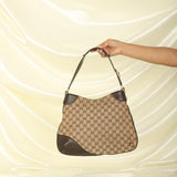 Gucci Monogram Horsebit Shoulder Bag
