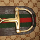 Gucci Monogram Horsebit Shoulder Bag